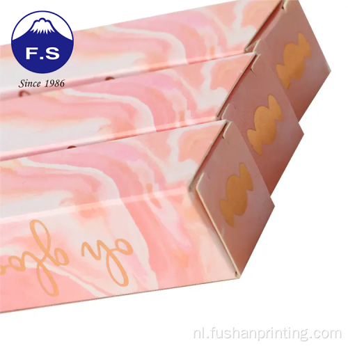 Roségouden logo lipgloss kleine cosmetische doos